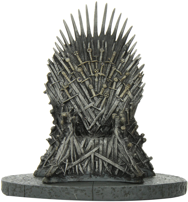 Iron Throne Chair Transparent Background (gray, indigo, black)