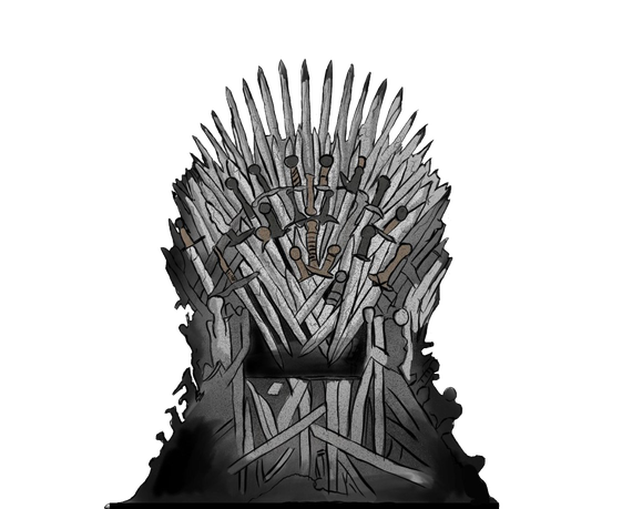 Iron Throne Png Transparent Image (indigo, black)