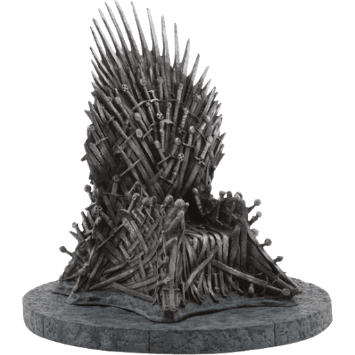 Iron Throne Transparent Background (gray, black, indigo)