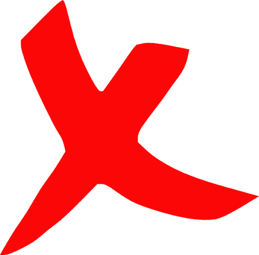 Wrong Sign Png Image (black, red)