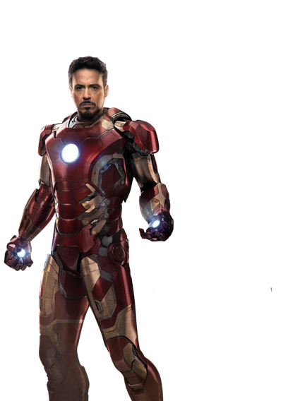 Ironman Png Isolated Hd (white, black)