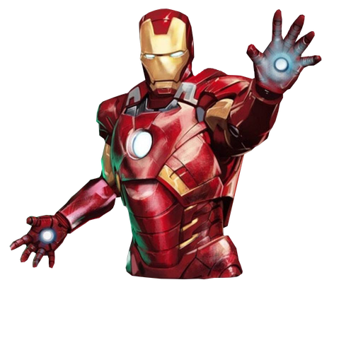 Ironman Png Isolated Picture (white, black)