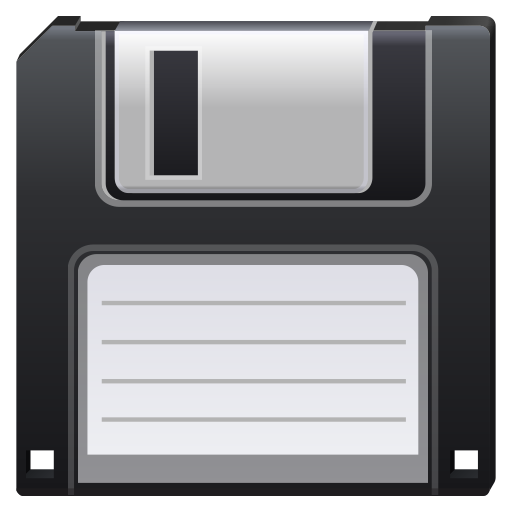 Front Floppy Disk Png Image (black, gray, silver, lavender)