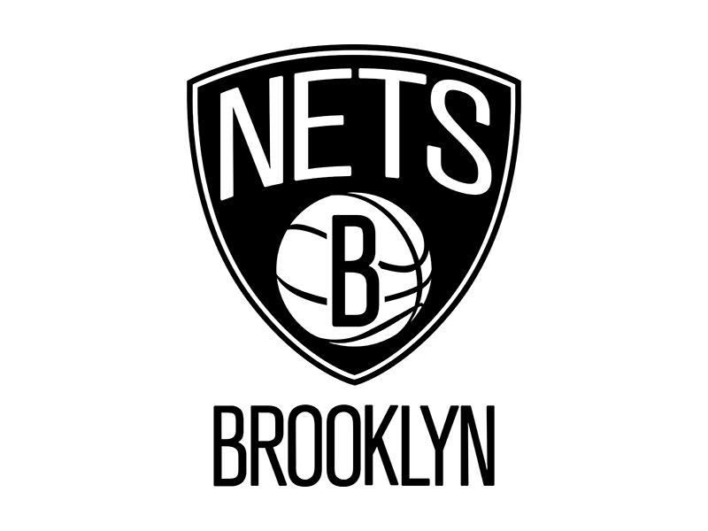 Brooklyn Nets Png Isolated Pic (white, black, gray)