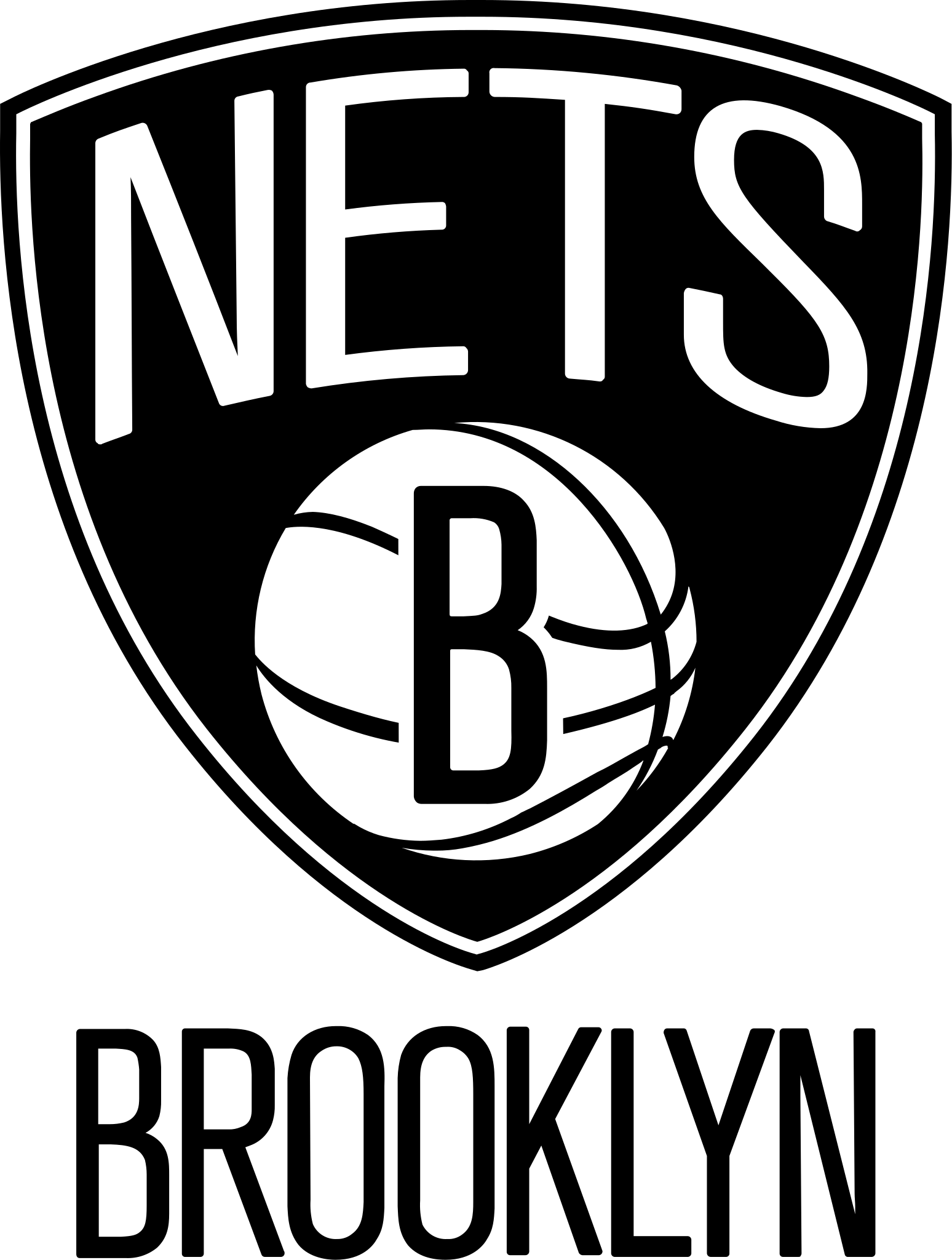 Brooklyn Nets Png Photo (white, black, silver, lavender, gray)