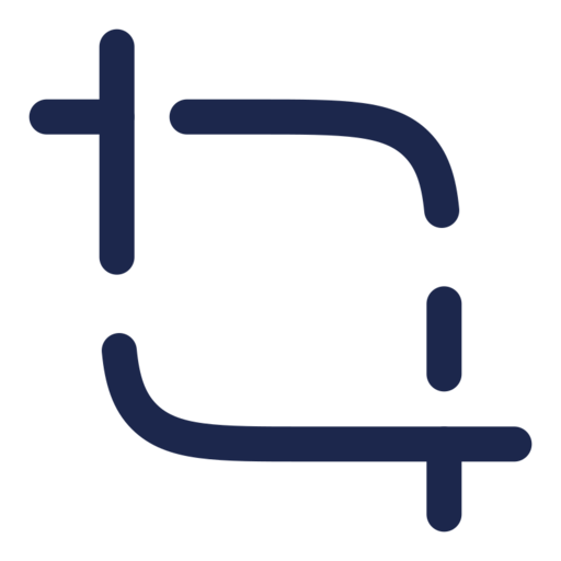 Crop Minimalistic Free Png Icon (navy, black)