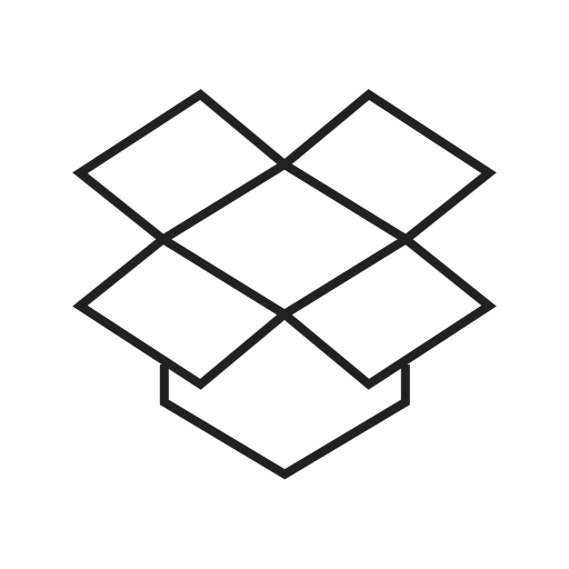 Dropbox Icon Free Nobackground Png Icon Download (black)