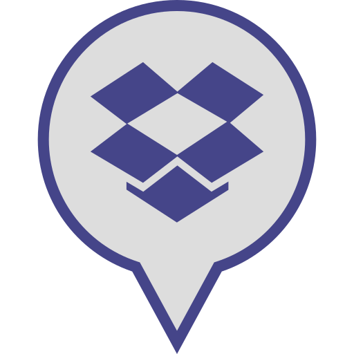 Dropbox Social Media Pin Logo Icon Free Png Icon Download (beige, lavender, black, indigo)