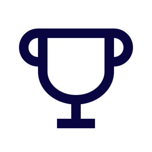 Trophy 1 Free Png Icon (navy, black)