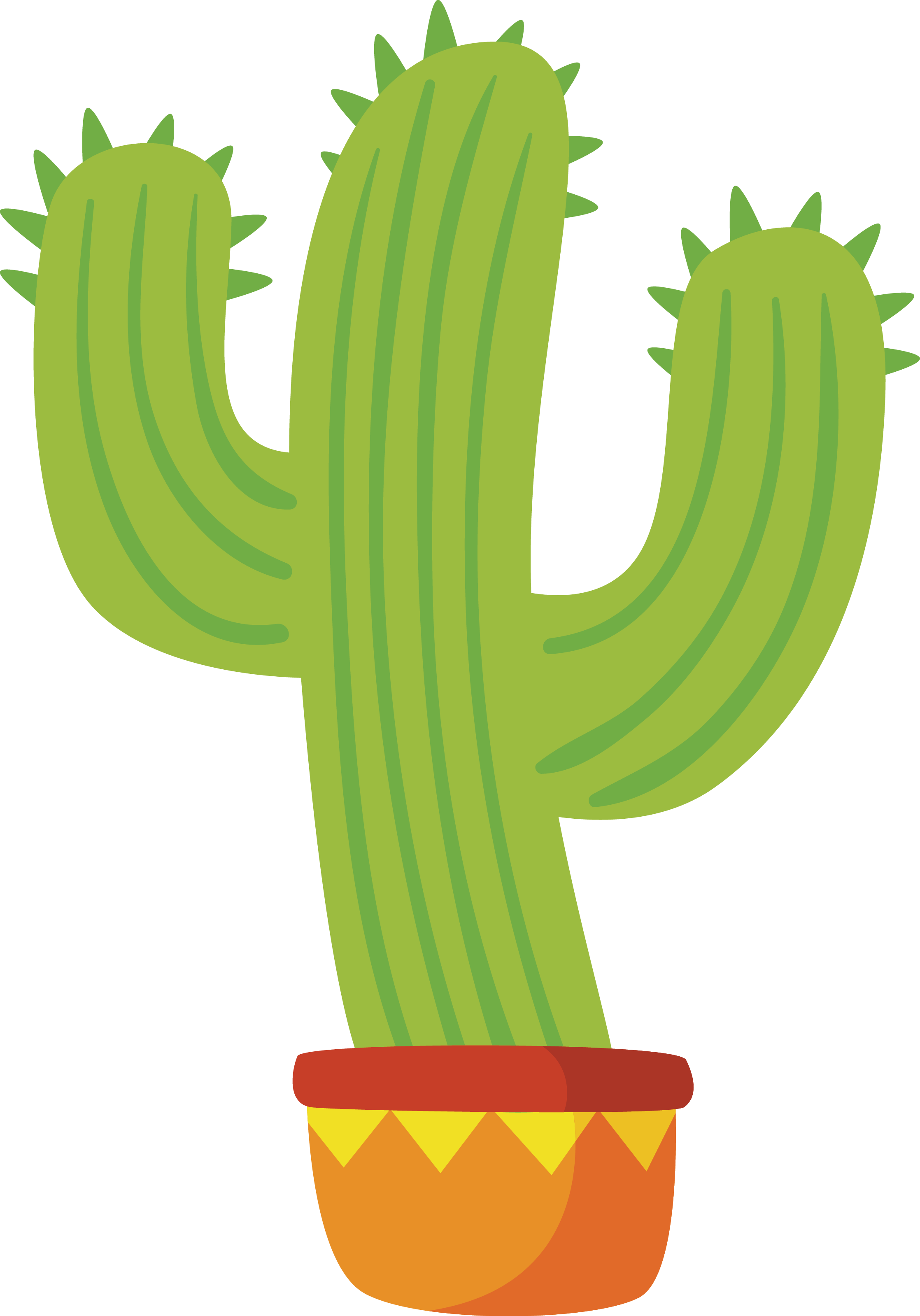 Tropical Cactus Plant Vector Png Clipart (white, gray, chocolate)