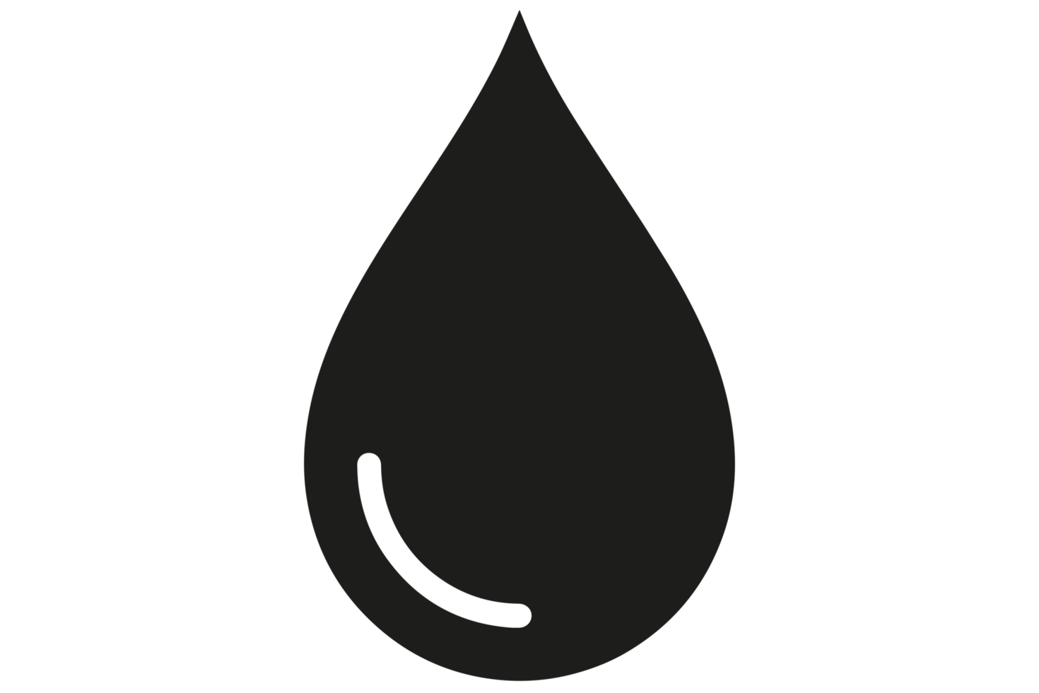 Droplet Png Pic (black)