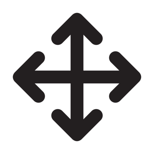 Cross Arrow Free Png Icon Download (black)