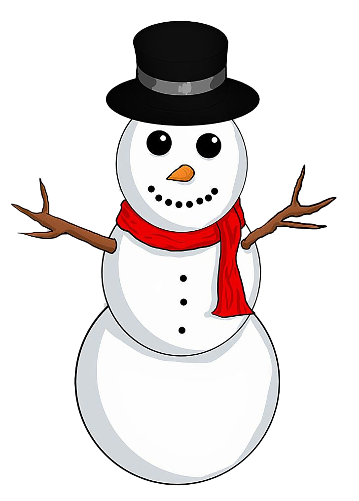 Frosty The Snowman Transparent Png (black, silver, white)