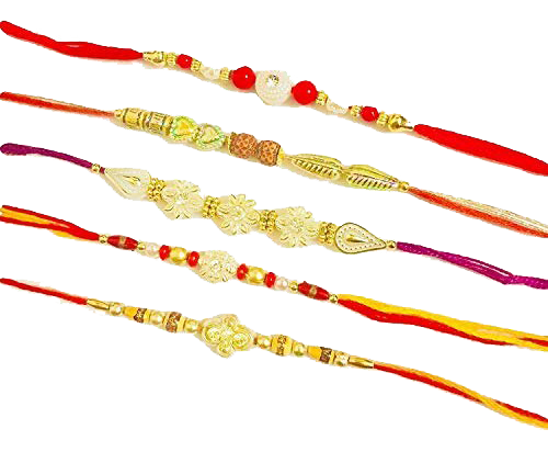 Brother Rakhi Transparent Background (red, white)