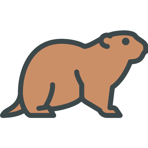 Groundhog Png Picture (indigo, black, salmon)