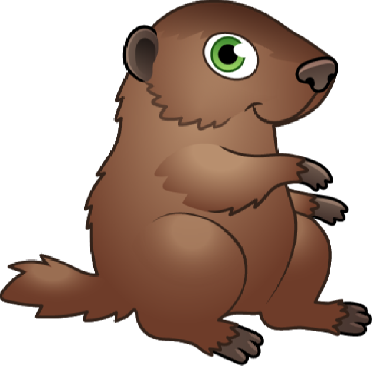 Groundhog Transparent Png (black, maroon, olive, gray)