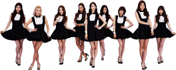 Group Girls Generation Png Photos (black)