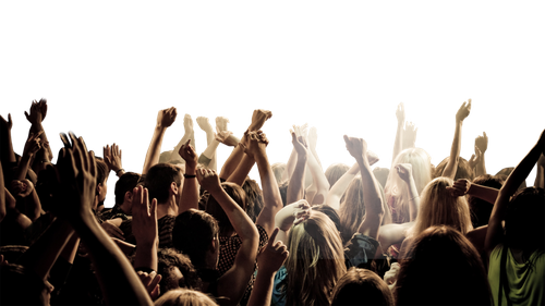 Crowd Png Free Download (black, white)