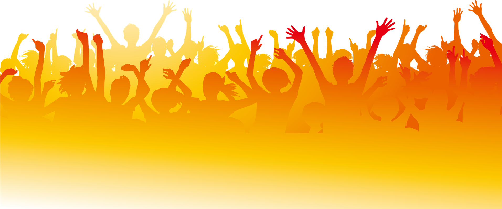 Crowd Png Hd (orange, black)