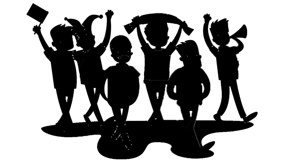 Crowd Png Isolated Photos (black, white)