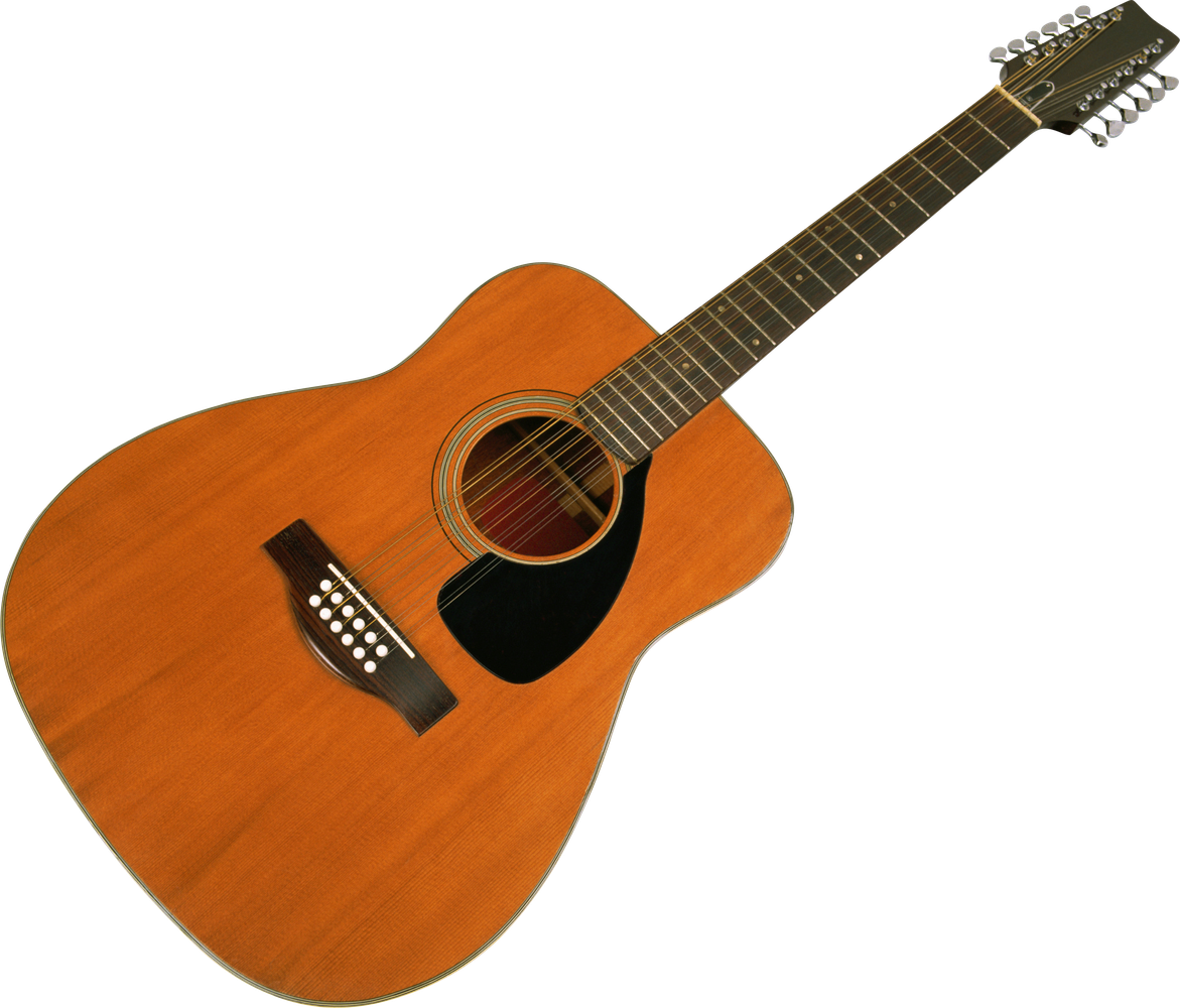 Brown Acoustic Guitar Transparent Png (black, chocolate)