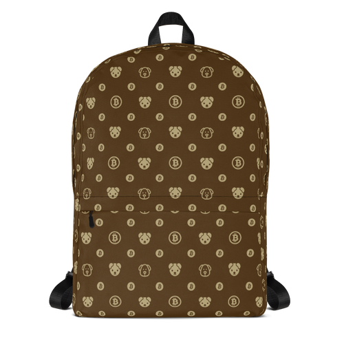 Brown Backpack Png Isolated Image (maroon, black)