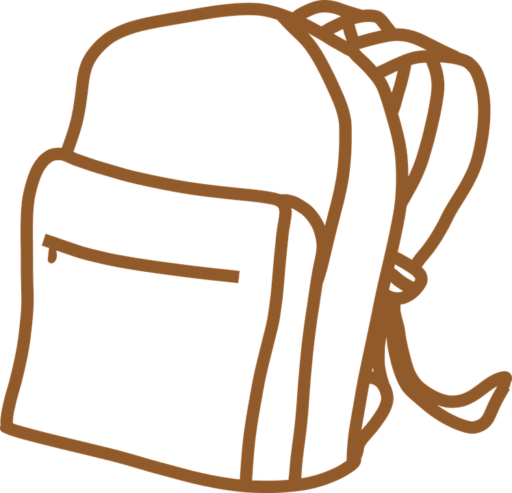 Brown Backpack Png Photo (black, olive)