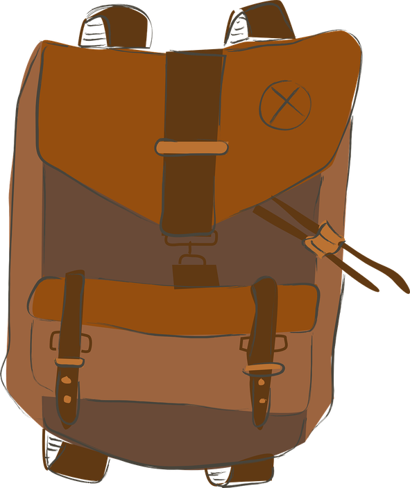 Brown Backpack Png Picture (maroon, black, chocolate, olive)