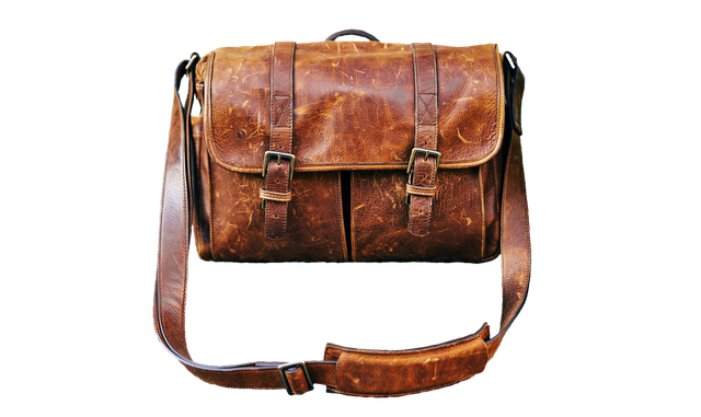 Brown Leather Briefcase Png Transparent Image (black)