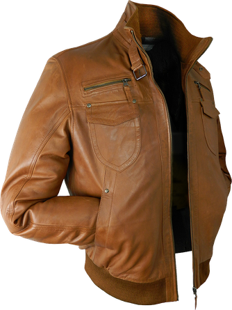 Brown Leather Jacket Png Photos (black)