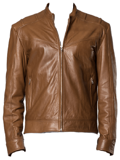 Brown Leather Jacket Transparent Background (gray, olive)