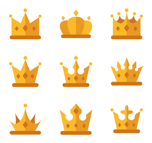 Crown Png Clipart (chocolate, black, orange, olive)