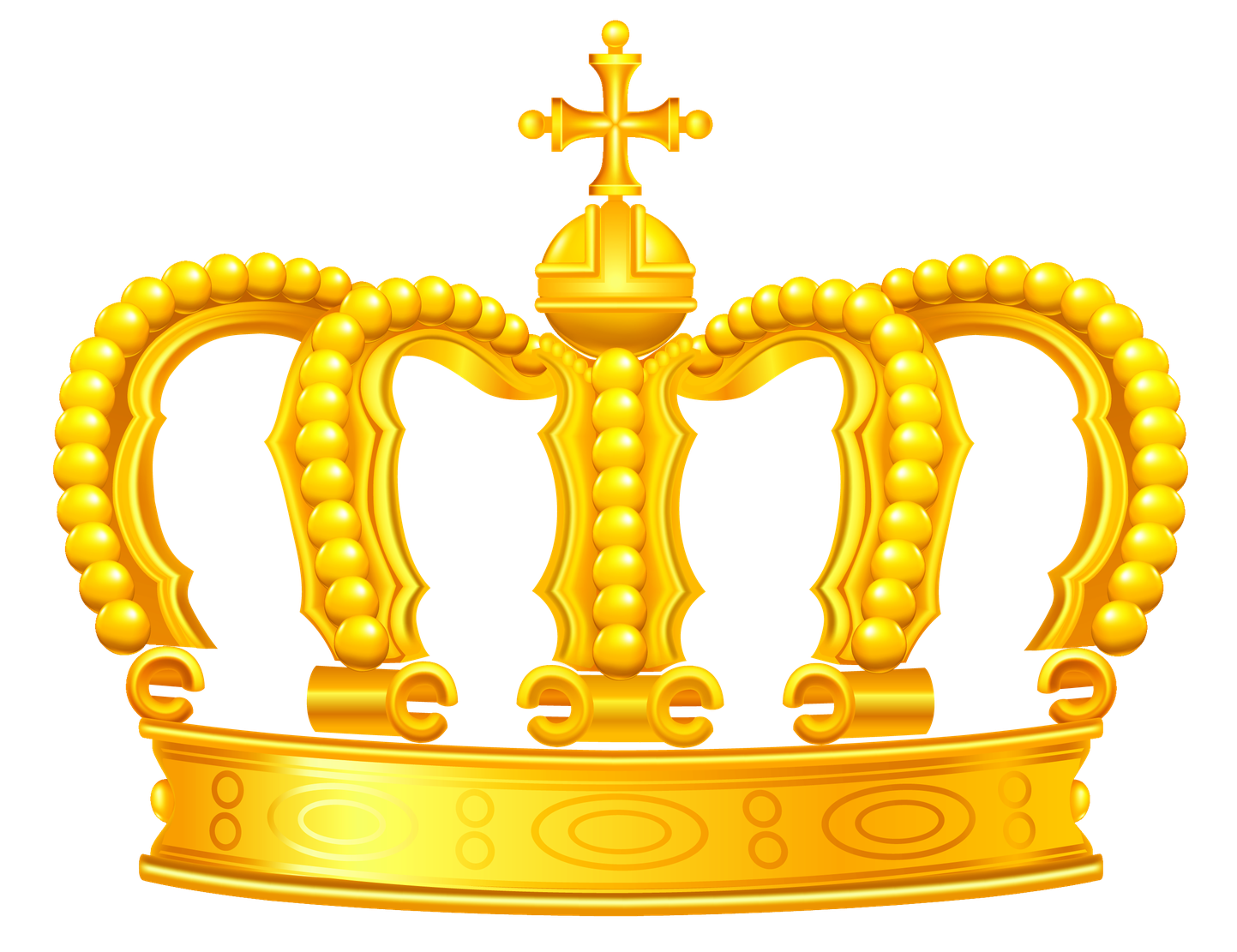 Crown Png File Download Free (black, orange, yellow)