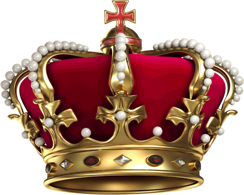 Crown Png Image File (maroon, white)