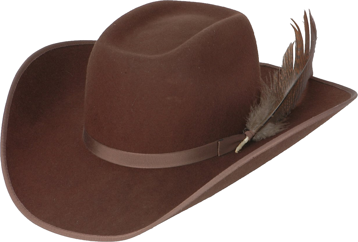 Brown Western Cowboy Png Image (black, maroon, white)