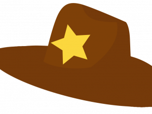 Brown Western Cowboy Png Pic 300X225 (black, maroon)