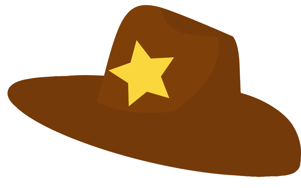 Brown Western Cowboy Png Pic (gold, black, maroon)