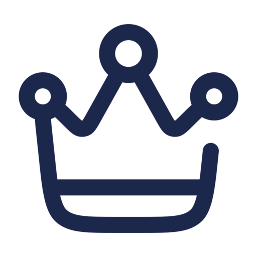 Crown Free Png Icon (navy, black)