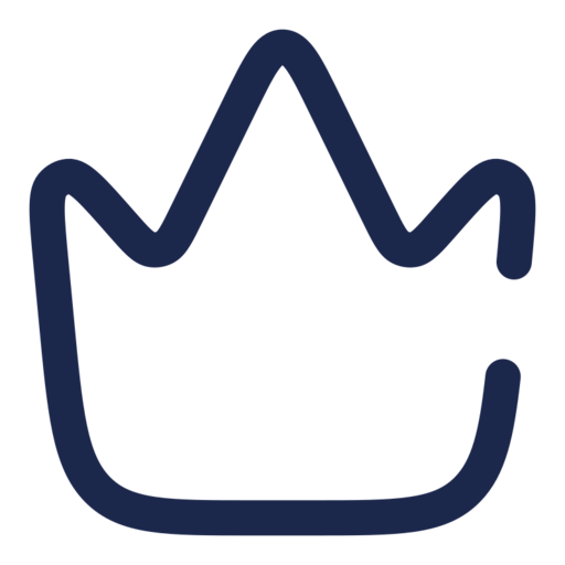 Crown Minimalistic Free Png Icon Download (navy, black)