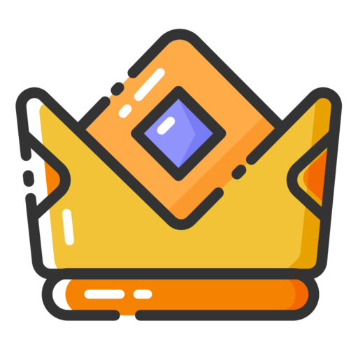 Crown User Free Png Icon Download (orange, salmon, black, gold)