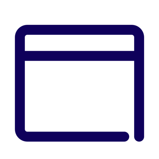 Browser Web Window Free Png Icon (navy, black)