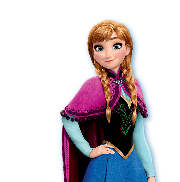 Frozen Anna Download Png Image (black, teal)