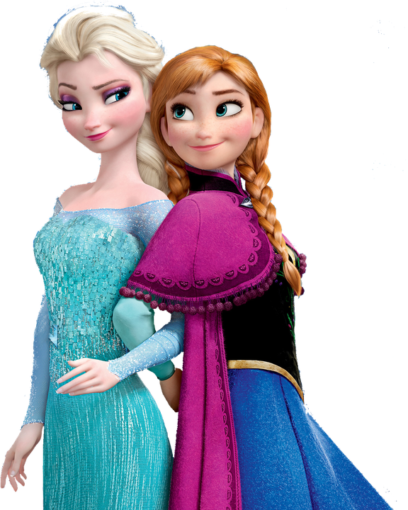 Frozen Anna Elsa Png Image (teal, black)