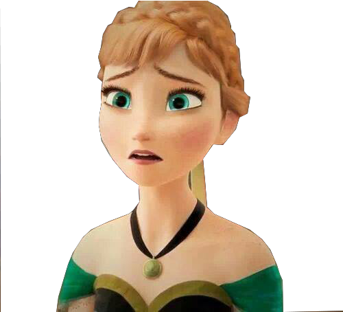 Frozen Anna Png File (black, white, gray, salmon)