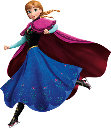 Frozen Anna Png Transparent Image (black, maroon)