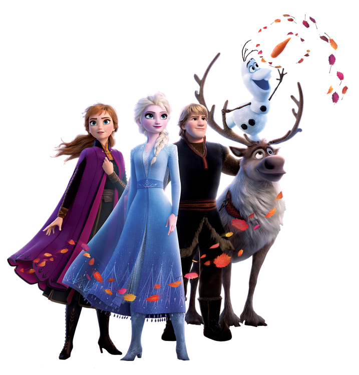 Frozen Characters Png Clipart (black)