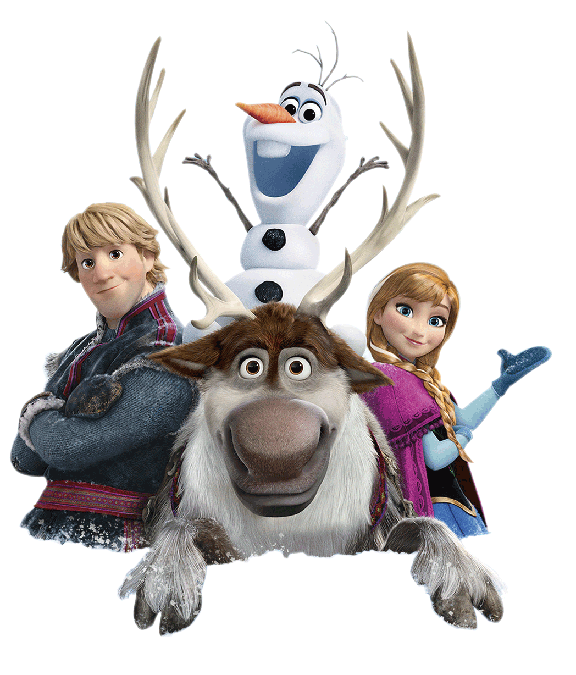 Frozen Characters Png Image (white)