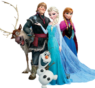 Frozen Characters Png Pic (black, silver)