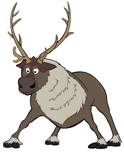 Frozen Sven Transparent Background (gray, silver, white)