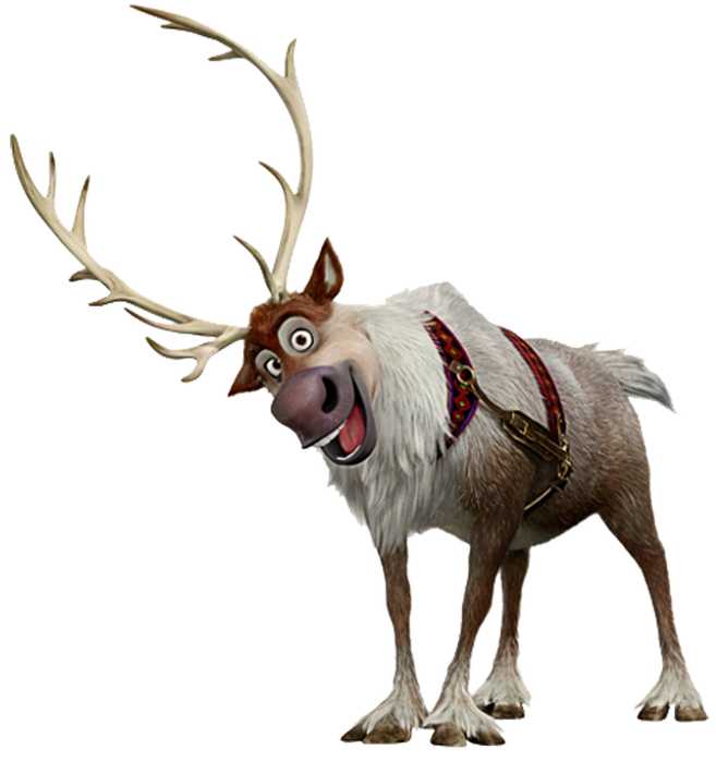 Frozen Sven Transparent Png (black)